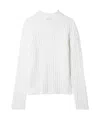 Khaite Long-sleeved Sweater In White
