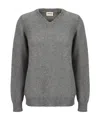 Khaite Elegant Wool Knit Top In Gray