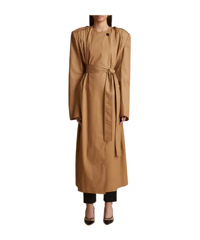 Khaite Long-sleeved Windbreaker In Brown