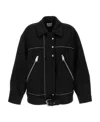 Khaite Long-sleeved Zipper Jacket In Black