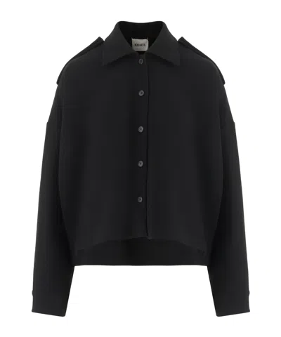 Khaite Long-sleeved Shirt In Black