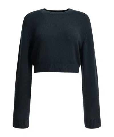 Khaite Long-sleeved Sweater In Blue