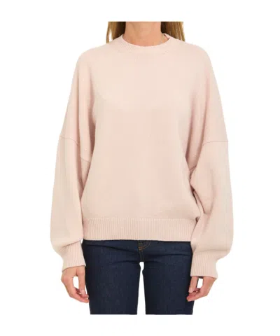 Khaite Long-sleeved Sweater In Gold