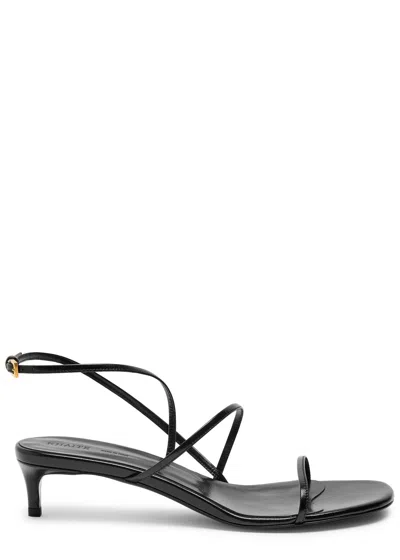 KHAITE KHAITE LOOP 35 LEATHER SANDALS