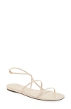 Khaite Loop Flat Sandal In Cream