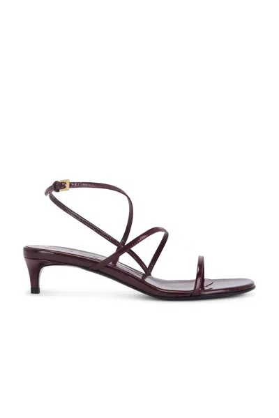 Khaite Loop Sandals In Brown