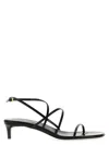Khaite Loop Kitten Heel Sandal Red Wine