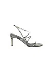 Khaite Loop Snake-effect Leather Sandals