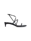 Khaite Loop Kitten Heel Sandal Red Wine