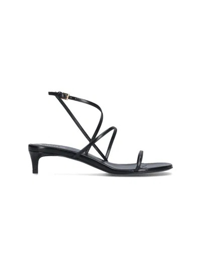 KHAITE LOOP" SANDALS - BLACK