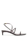 Khaite Loop Kitten Heel Sandal Red Wine