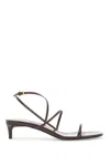 Khaite Loop Kitten Heel Sandal Red Wine