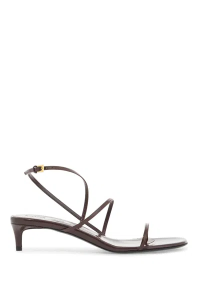 Khaite Loop Sandals In Brown