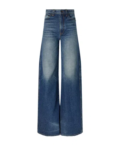 Khaite Loose-fitting Denim Trousers In Blue