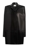 Khaite Lorel Boxy Plongé Leather Coat