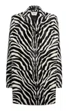 Khaite Lorel Zebra-printed Haircalf Coat