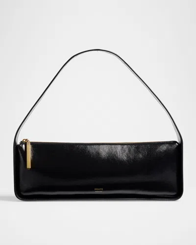 KHAITE LORI CRACKLE PATENT LEATHER SHOULDER BAG