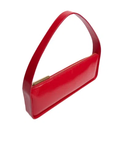 Khaite Lori Leather Shoulder Bag In Red