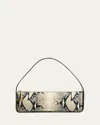 Khaite Lori Python-embossed Leather Shoulder Bag In Natural