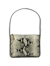 Khaite Small Lori Python Print Leather Shoulder Bag In Neutral