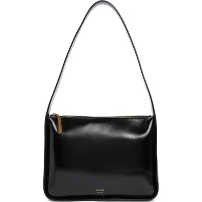 Khaite Lori Squared Leather Shoulder Bag In Brown