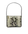 Khaite Small Lori Python Print Leather Shoulder Bag In Animal Print