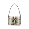 Khaite Small Lori Python Print Leather Shoulder Bag In Black