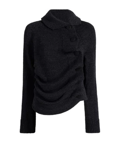 Khaite Buttoned Cardigan In Gray