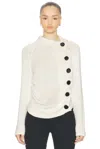 Khaite Lorrai Silk Cardigan In White