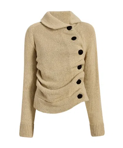 Khaite Lorrai Cardigan In Brown