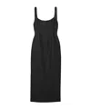 Khaite Lotte Midi Dress In Black