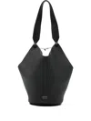 Khaite Lotus Chain Detailed Mini Tote Bag In Black