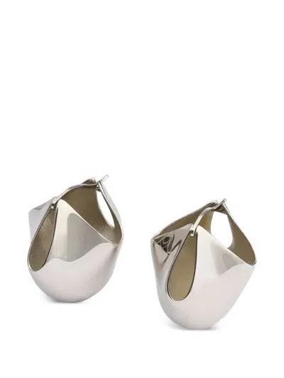 Khaite Lotus Earrings In White