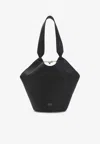 Khaite Mini Tote Handbag With Luxurious Calfskin In Black