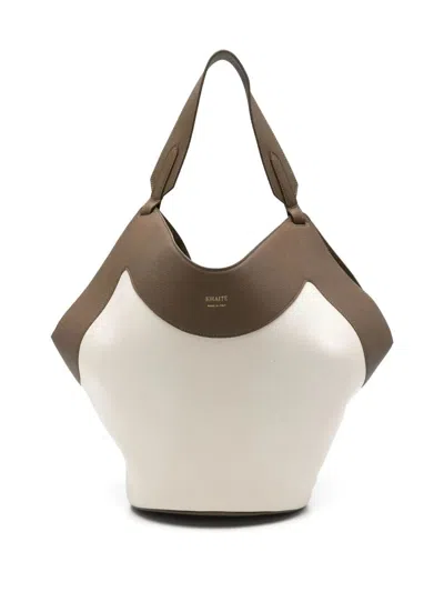Khaite Lotus Medium Brown Bag