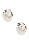 Khaite Lotus Medium Earring In Metallic
