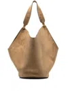 Khaite Women's Lotus Medium Leather Shoulder Bag