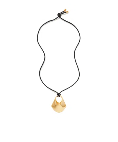 Khaite Lotus Medium Necklace In Black