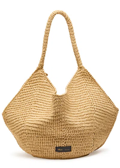 Khaite Lotus Medium Raffia Tote