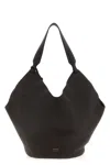 Khaite Dark Brown Lotus Medium Tote Bag In Brown