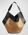 Khaite Lotus Medium Tote Bag In Black Honey