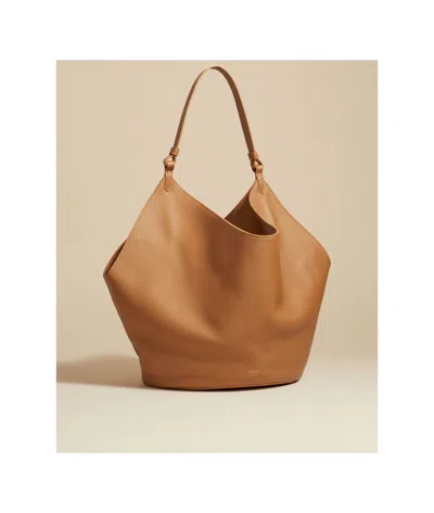 Khaite Lotus Medium Tote Bag In Brown