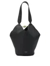 Khaite Lotus Chain Detailed Mini Tote Bag In Black
