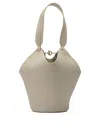 Khaite "lotus Mini" Handbag In Gray