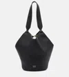 Khaite Lotus Chain Detailed Mini Tote Bag In Black