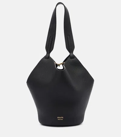 KHAITE LOTUS MINI LEATHER TOTE BAG
