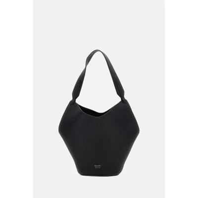 Khaite Lotus Mini Tote In Black