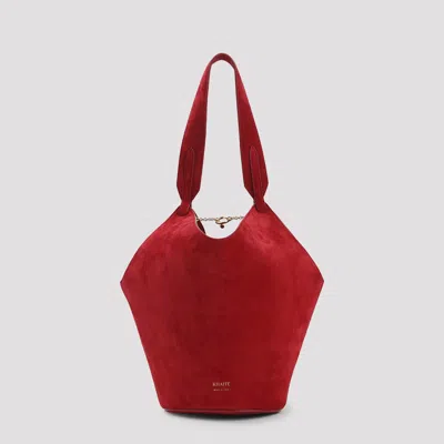Khaite Lotus Mini Tote In Red