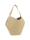 Khaite Lotus Small Leather Shoulder Women's Bag In Wheat