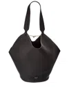 Khaite Small Lotus Leather Top Handle Bag